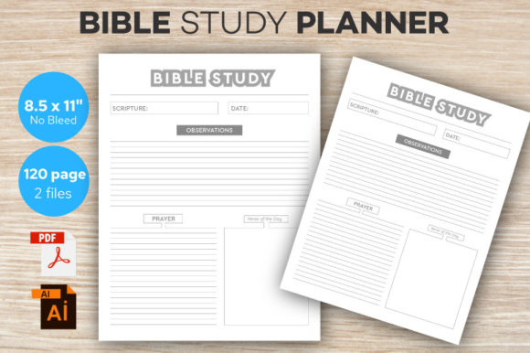 Bible Study Planner Template: A Comprehensive Guide to KDP Interiors and Personal Organization