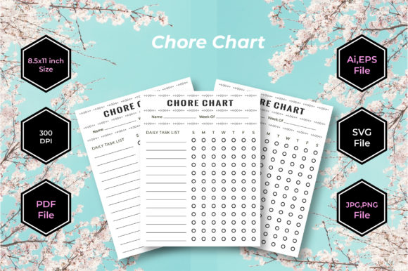 Chore Chart for Kids Printable Template Guide