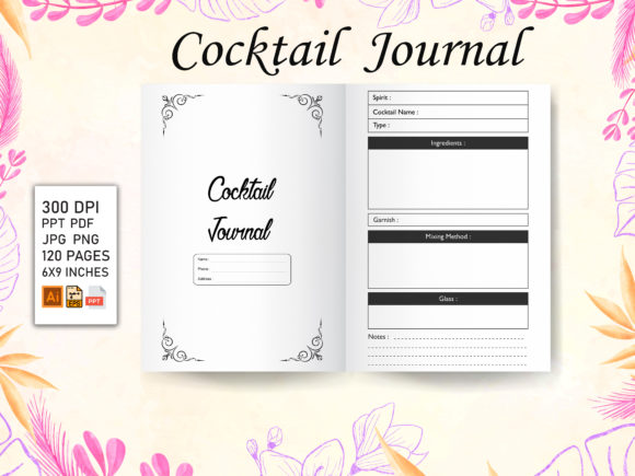 Cocktail Recipe Journal Interior: A Strategic Asset for KDP Publishers