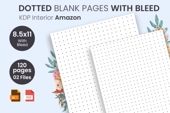 Dotted Blank Pages with Bleed KDP Interi: A Strategic Asset for Low Content Publishing