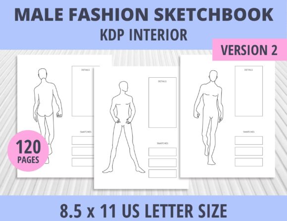 Evaluating Male Fashion Sketchbook KDP V02 for Publishing and Design Workflows