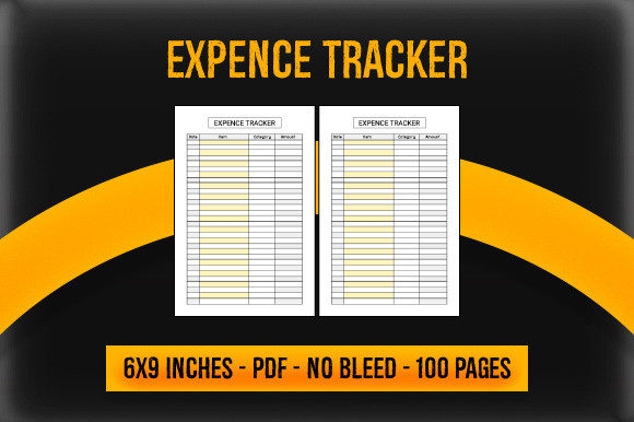 Expense Tracker KDP Interior: Ready-to-Use PDF Files