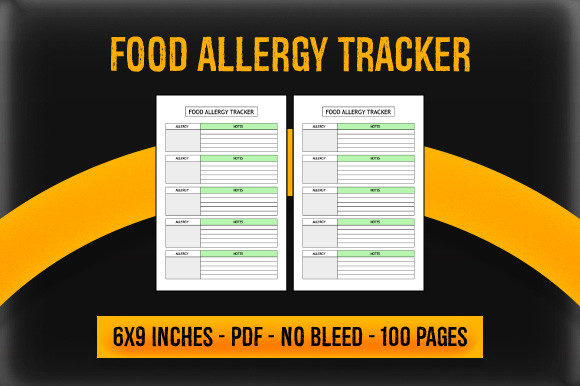 Food Allergy Tracker - KDP Interior: Streamlining Low Content Book Publishing