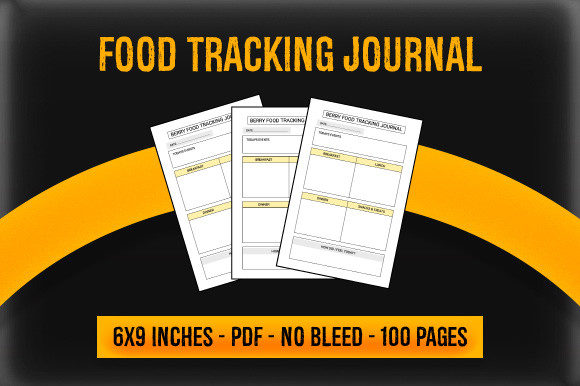 Food Tracking Journal: Ready-to-Use KDP Interiors