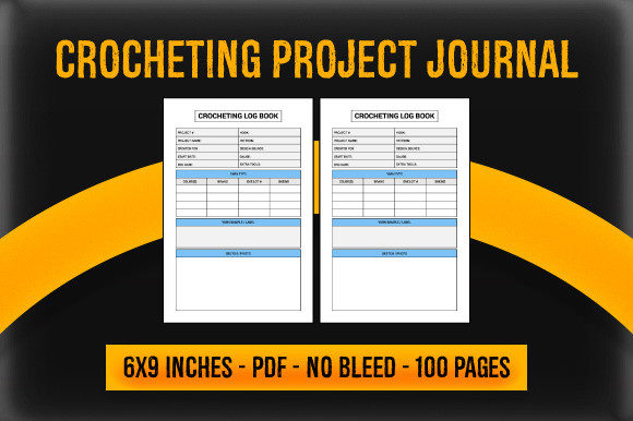 Interior - Crocheting Project Journal: A Ready-to-Use KDP Resource