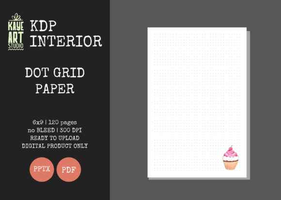 KDP Dot Grid Paper 69: Streamlined Journal Interiors