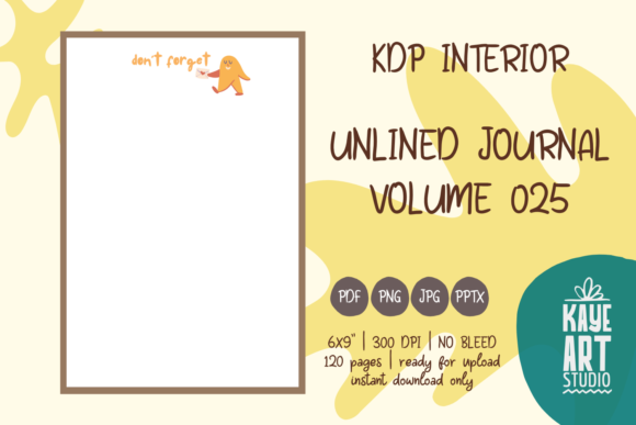 KDP Interior Unlined Journal Vol. 25: Streamlining Low-Content Publishing