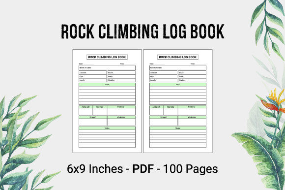 Rock Climbing Log Book - Interior: Strategic Implementation for KDP Publishers