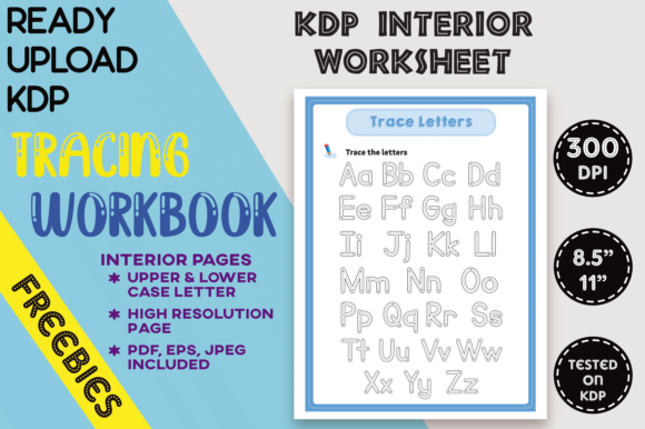 Streamlining Your Low-Content Publishing Business with KDP Alphabet Letter Trace Sheet 001