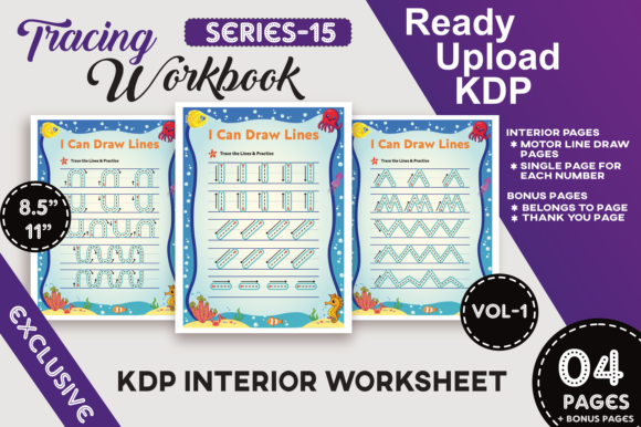 Vol-1 Motor Skill Ocean Theme for Kids: Streamlining KDP Interior Creation