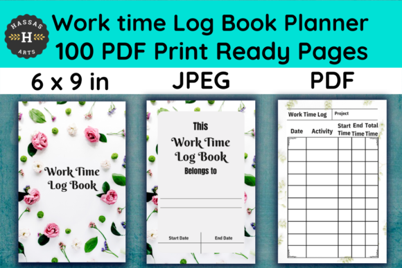 Work Time Log Book KDP Interior Planner: Organizing Goals with Precision